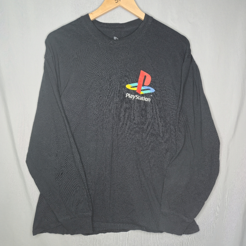 Playstation Men's Black Long Sleeve T-Shirt‎ Size  XL